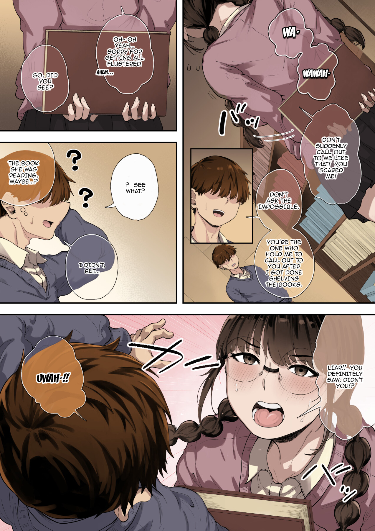 Hentai Manga Comic-The Busty Library Committee President Is Very Interested In Lewd Stuff (Color)-Read-3